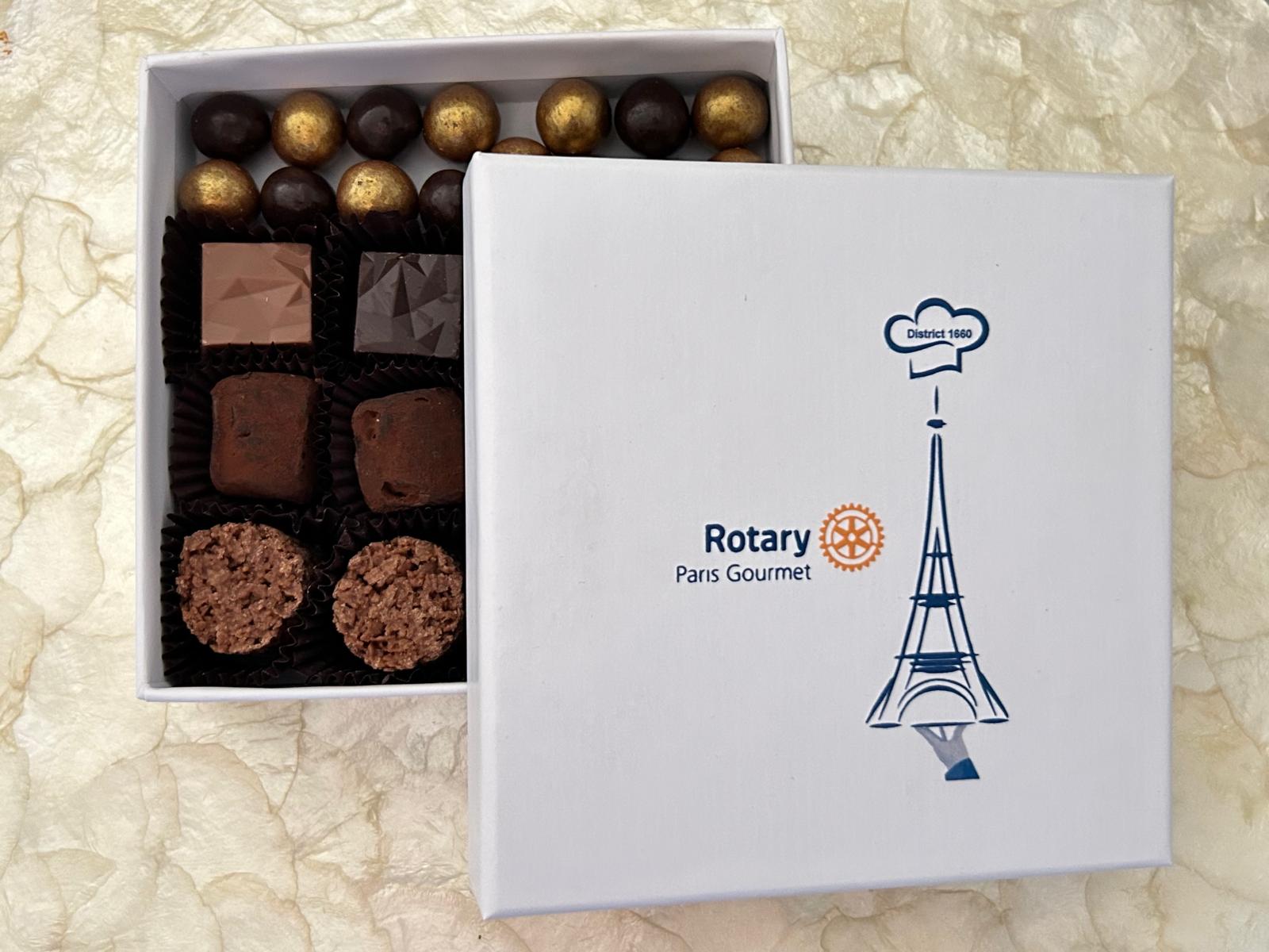 Opération Chocolats Solidaires - Boîte de 16 chocolats - Rotary Paris Gourmet
